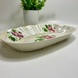 Блюдо необычной формы, фаянс Дружковского ФЗ, красное клеймо, цена за 1шт. Картинка 4